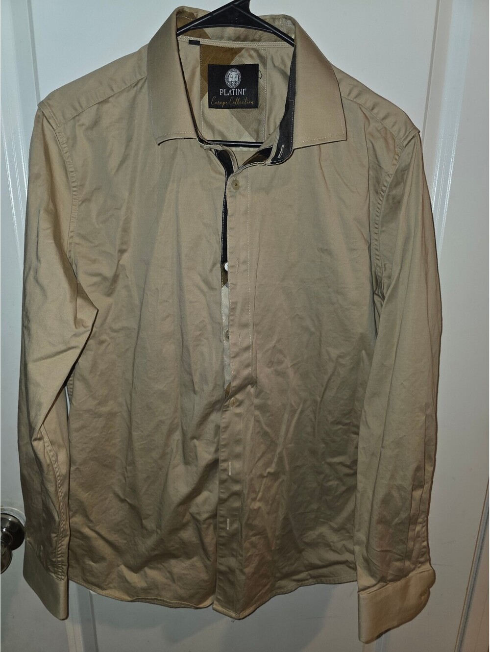 Platini Platinum Men's Dress Shirt Size Large. (Rare)